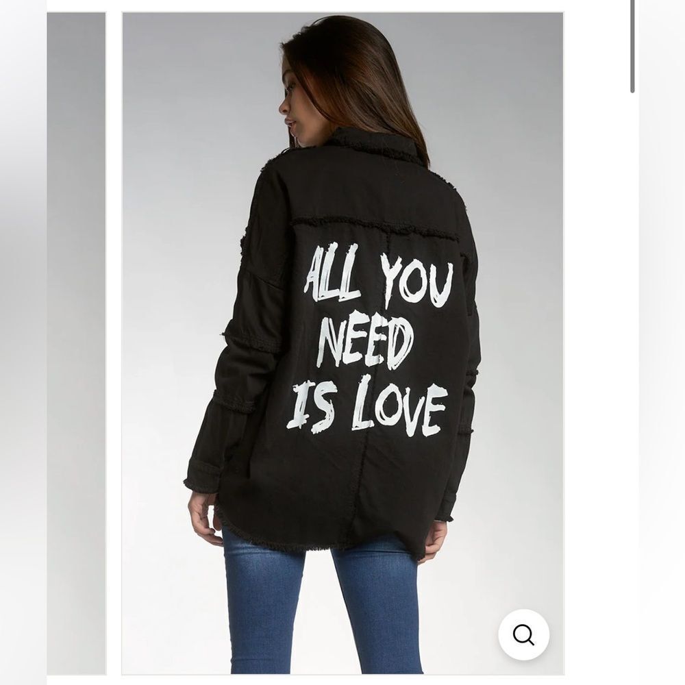ELAN All You Need Is Love Jacket | Black NWT